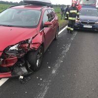 Kolizja 2 samochodów osobowych w Wylatowie (gm. Mogilno)