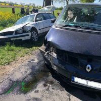 Kolizja 2 samochodów osobowych w Szczepanowie (gm. Mogilno)