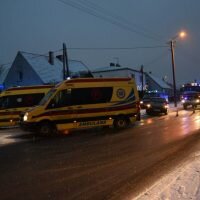 Kolizja samochodu osobowego na ul. Konopnickiej w Mogilnie